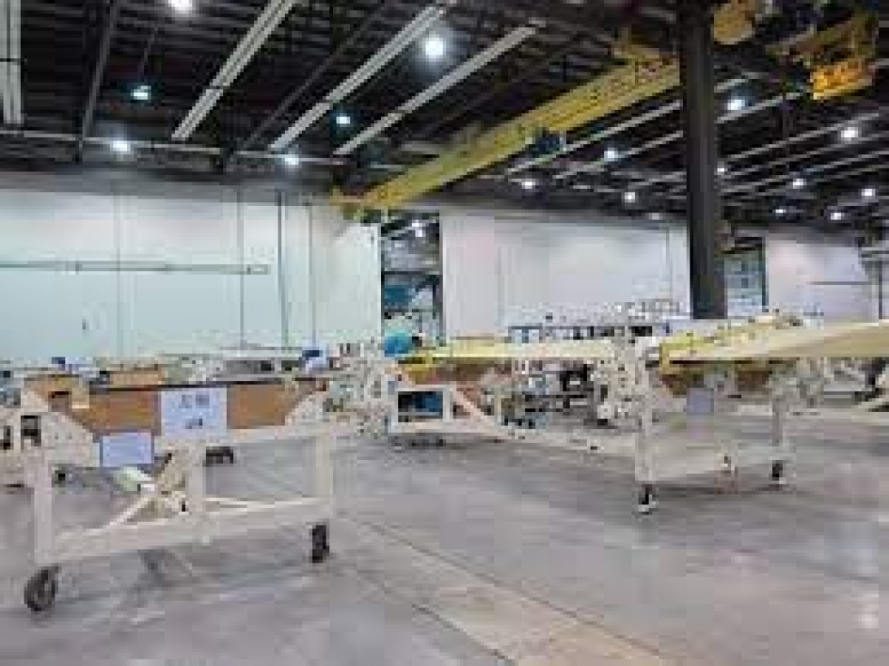 F&aacute;brica de componentes de material compuesto de Airbus en China.