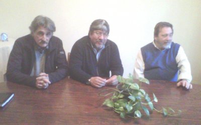 Pablo Dolagaratz; Rafael Mella y C&eacute;sar Iroldi