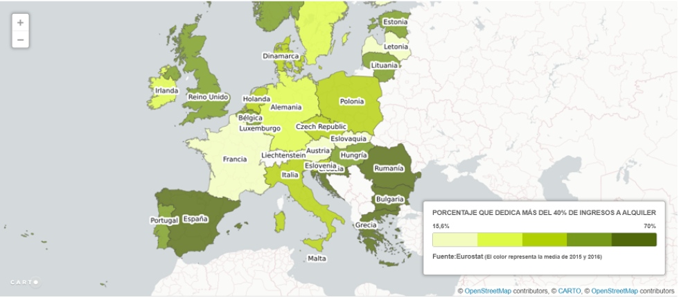 Los precios del alquiler se disparan en Europa
