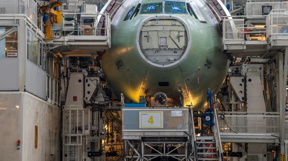 L&iacute;nea de montaje de un Airbus A330