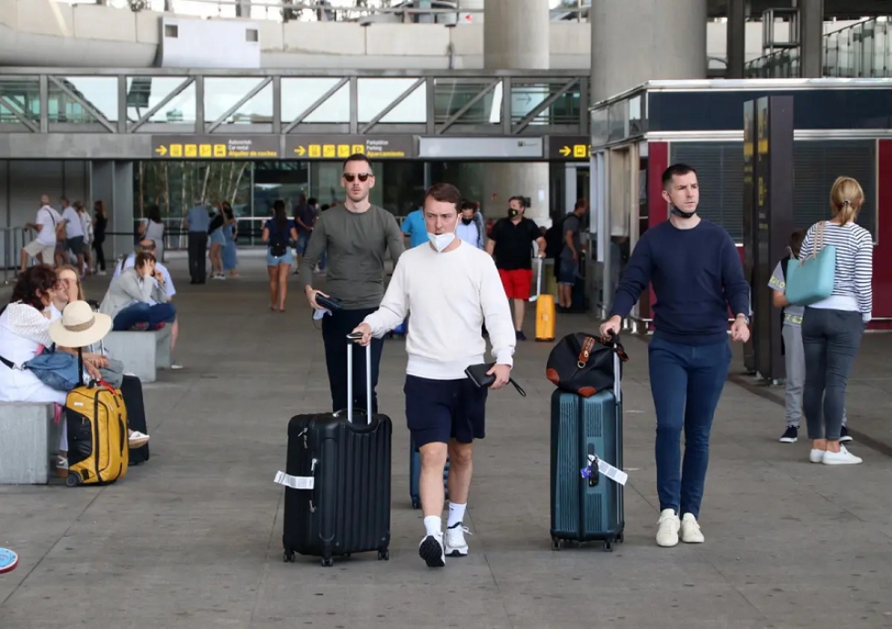 Llegada de turistas al aeropuerto de la Costa del Sol