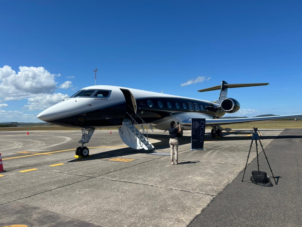 Lleg&oacute; el Gulfstream G700 para ser exhibido al mercado de alta gama puntaeste&ntilde;o