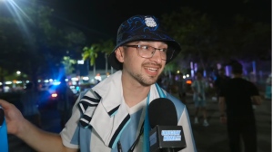 "Uruguay nom&aacute;"  en el partido Argentina-Cabo Verde
