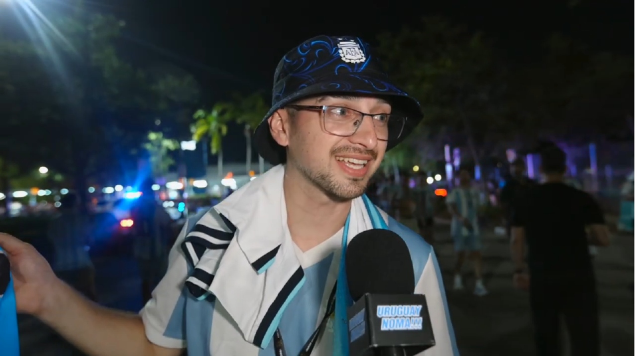 "Uruguay nom&aacute;"  en el partido Argentina-Cabo Verde