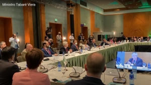 Ministro Viera en FIEXPO opt&oacute; por presentar indicadores destacados de Uruguay #PDAenFIEXPO2022