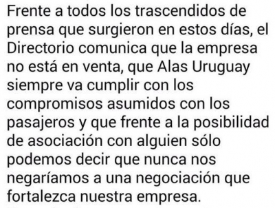 Alas Uruguay: ya lleg&oacute; lo que anunciamos