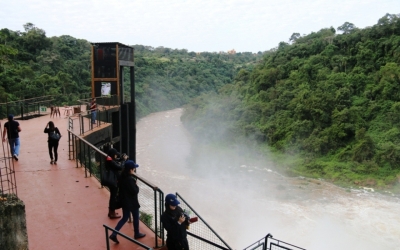 Saltos del Monday tienen el ascensor panor&aacute;mico m&aacute;s alto del Mercosur