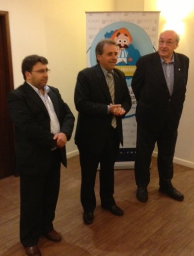 Alejandro D&acute;El&iacute;a; Remo Monzeglio y Walter Sobrero