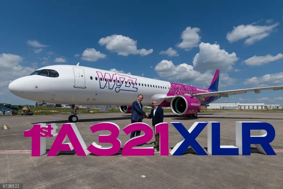 Wizz Air recibe el primer avi&oacute;n Airbus A321XLR con motor Pratt &amp; Whitney del mundo