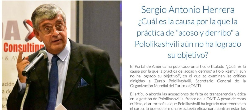 La &uacute;ltima columna de Herrera sobre ONU Turismo publicada por el TSTT