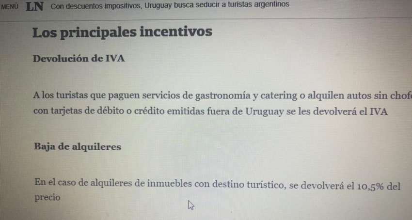 IRPF de alquileres de temporada: &iquest;el ruido uruguayo producido en la FIT confundi&oacute; a los colegas de La Naci&oacute;n?