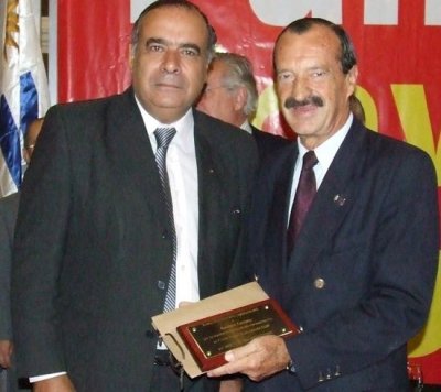 Mart&iacute;n Rossani, acompa&ntilde;ado por el  ex Ministro H&eacute;ctor Lescano