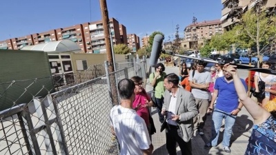 Imagen de la grabaci&oacute;n del reportaje de la BBC en Valencia