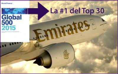 Emirates vale U$S 6.600 millones y es la mejor aerol&iacute;nea del mundo