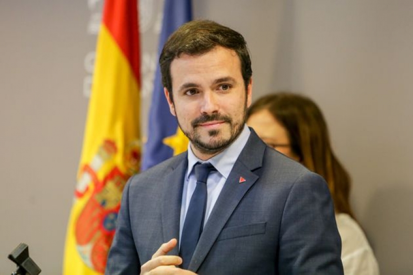 Alberto Garz&oacute;n, ministro de Consumo de Espa&ntilde;a