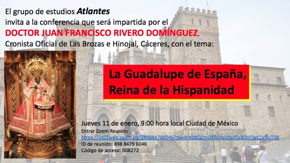 Invitamos a la Conferencia por zoom del Doctor Juan Francisco Rivero
