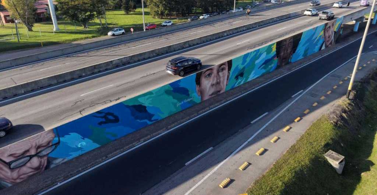 Aeropuertos Uruguay y Pinturas Inca revivieron los colores del mural &ldquo;Uruguay al Mundo&rdquo;
