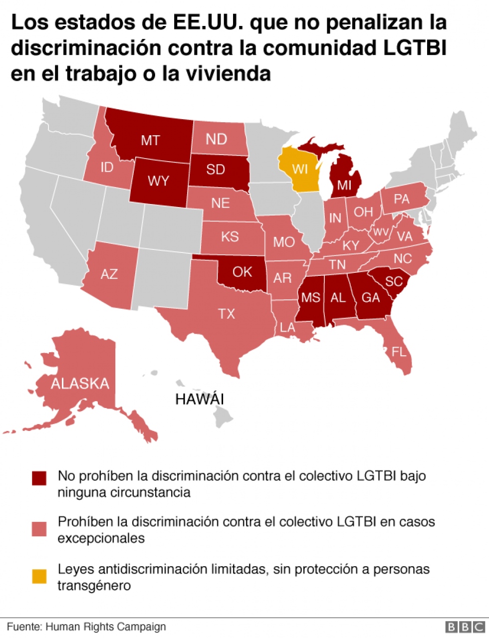 Canad&aacute; emite un aviso de viaje por las leyes anti LGBT de EEUU