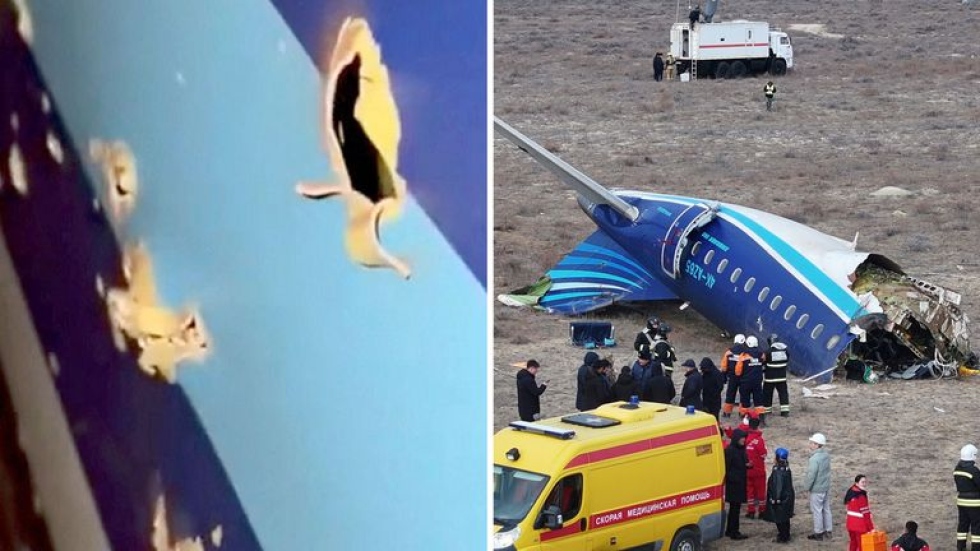 &Uacute;ltimo momento: Un misil ruso hizo que el avi&oacute;n de Azerbaijan Airlines se estrellase