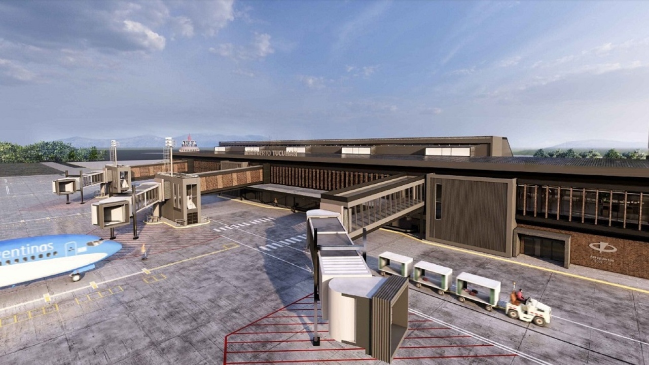 Aeropuerto de Tucum&aacute;n - Render - Terminal de pasajeros - Lado aire