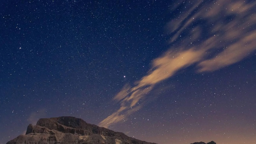 Las estrellas del cielo del Teide en Tenerife.