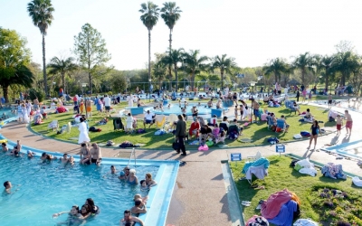 Termas del Daym&aacute;n con actividad normal