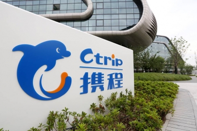 Sede de la agencia de viajes en l&iacute;nea Ctrip en Shanghai, China