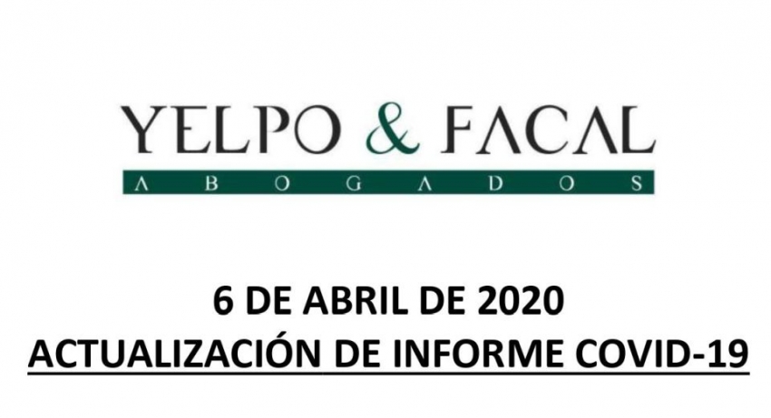 Actualizaci&oacute;n II: informe de situaci&oacute;n Covid-19 del estudio YELPO &amp; FACAL ABOGADOS