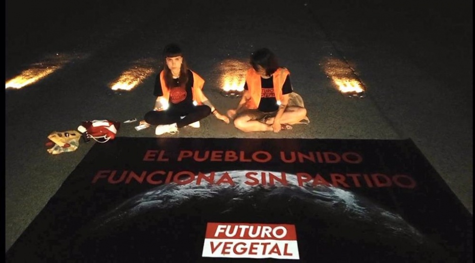 Activistas ecologistas bloquearon una pista del aeropuerto de Barajas