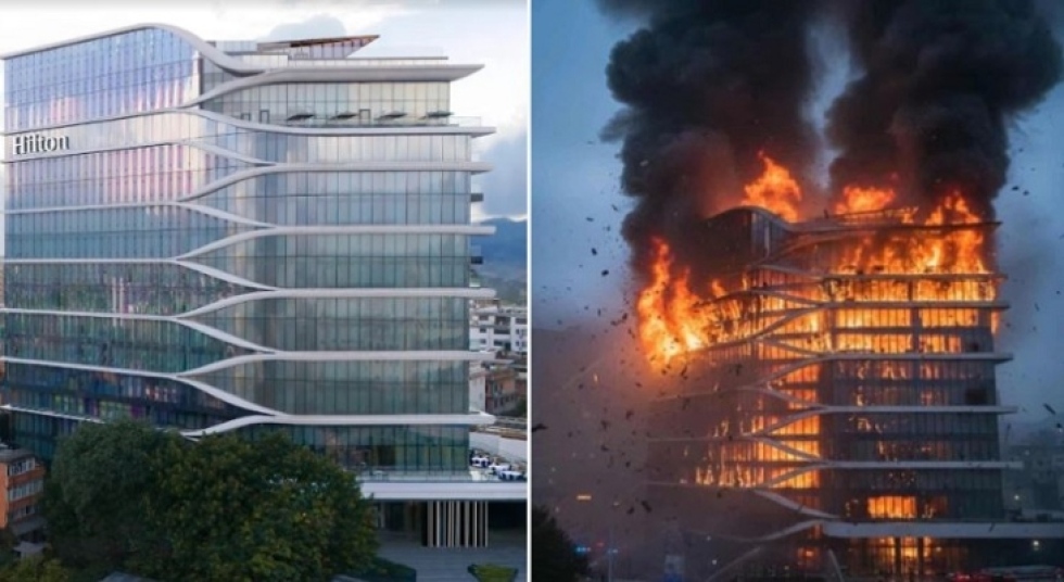 Antes y despu&eacute;s del Hilton Kathmandu