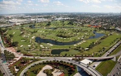 Vista general del Melreese Country Club, en Miami.