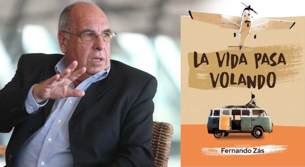 Fernando Z&aacute;s realmente vivi&oacute; buena parte de su vida "en el aire" y lo narra en su libro "La vida pasa volando"