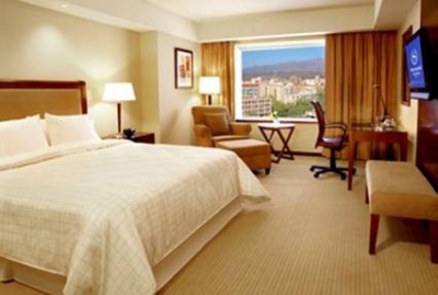 Una de las habitaciones del Sheraton Mendoza