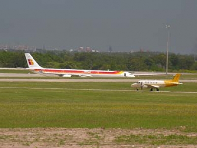 Incidente en aterrizaje de Iberia en Aeropuerto de Carasco