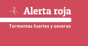 En Uruguay se emiti&oacute; alerta roja por tormentas fuertes y severas