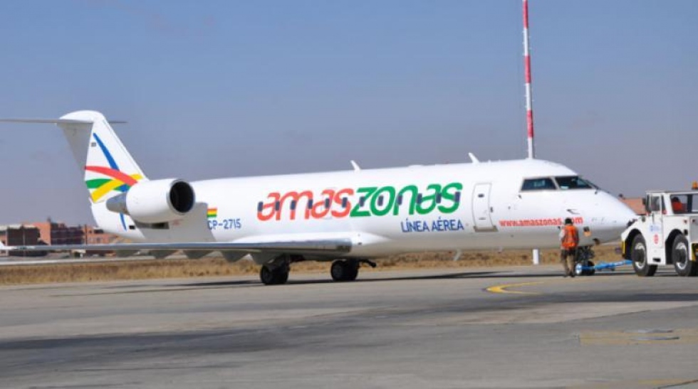 Amaszonas, la principal aerol&iacute;nea de Bolivia, seguir&aacute; sin poder volar hasta pagar la deuda