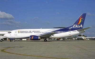 Gobierno boliviano anuncia plan para impulsar la aviaci&oacute;n comercial