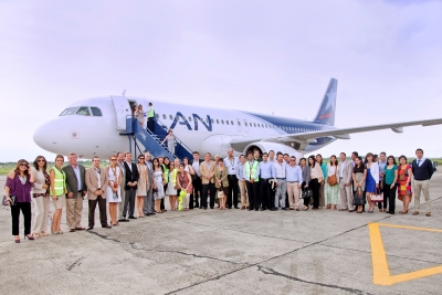 LAN inaugura ruta a Manta en Ecuador