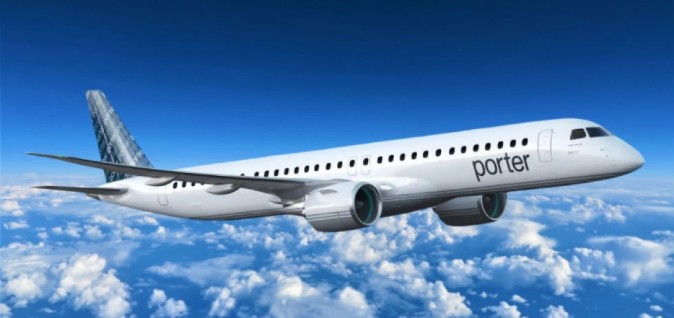 Expansi&oacute;n de la Flota de Porter Airlines con Embraer E195-E2
