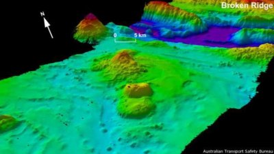 Los paisajes submarinos hallados en la b&uacute;squeda del vuelo MH370