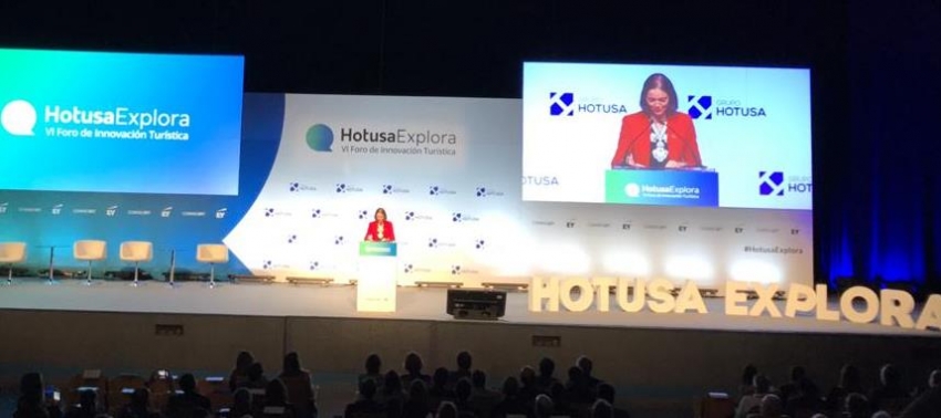 Ma. Reyes Maroto: "Momento de dejar de medir el &eacute;xito por el aumento de turistas" en #HotusaExplora previo a #FITUR2020