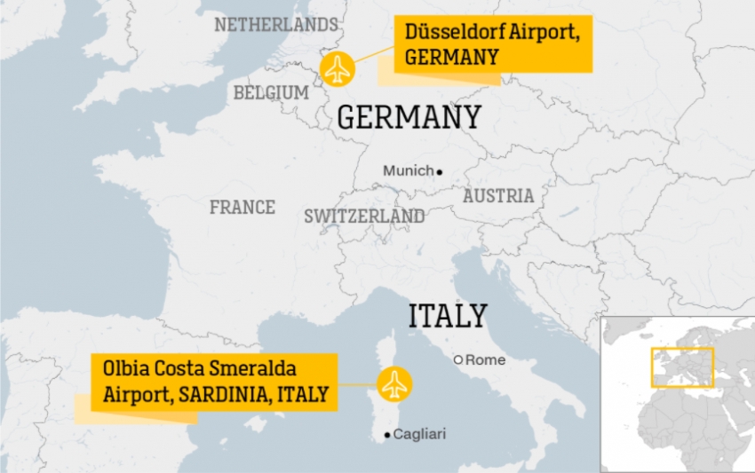 Aerol&iacute;nea reanud&oacute; vuelos a Italia, pero el avi&oacute;n debi&oacute; volver pues encontr&oacute; el aeropuerto cerrado