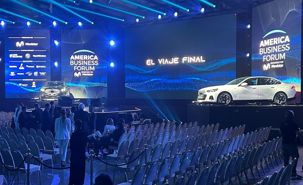 As&iacute; se presentaba el escenario hoy del AMERICA BUSINESS FORUM en el Centro de Convenciones de&nbsp;Punta&nbsp;del&nbsp;Este.