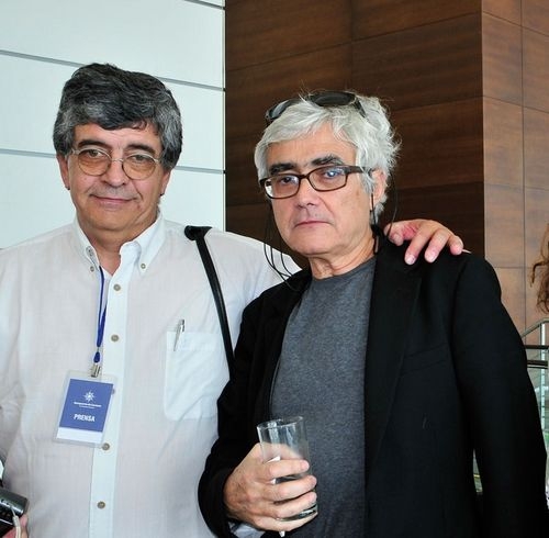 Con el Arquitecto Rafael Viñoly, cuando nos mostró su colosal obra.