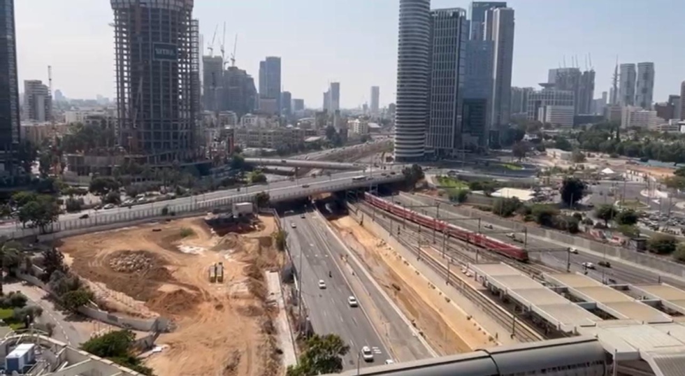 La imagen que ve&iacute;amos desde el piso 16 del hotel