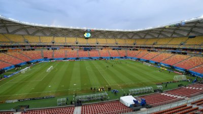 El estadio Arena da Amaz&ocirc;nia, en Manaos, fue uno de los que Brasil construy&oacute; para el Mundial.