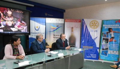 Mar&iacute;a Noel Rodriguez, Directora de Turismo de Salto; Carlos Fagetti, Director Nacional de Turismo; Alberto Juan Crescionini, Rotary Club Salto Noreste, Comit&eacute; Organizador.