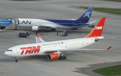 LATAM transporta m&aacute;s pasajeros en agosto, menos en Brasil