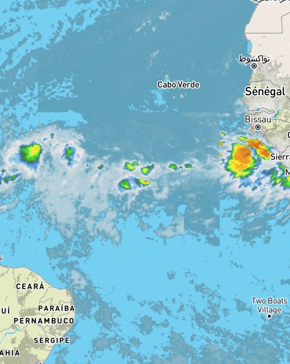 Imagen satelital en el momento del incidente