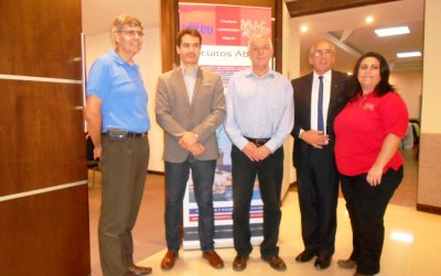Francisco Pinto (Mac Travel), Federico Fresco (Abreu), Diamantino Pereira (Abreu), Segio Ba&ntilde;ales (Mac Travel), Gianella Maffi (Mac Travel).